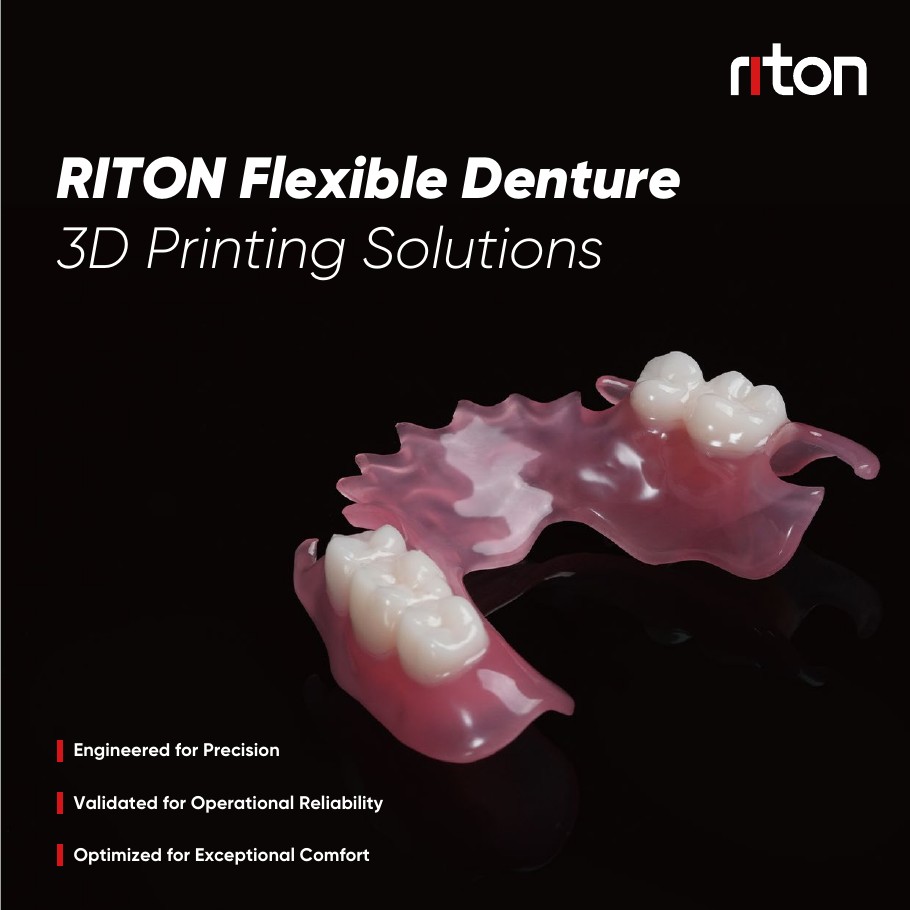 Riton flexible denture 3D printing solution